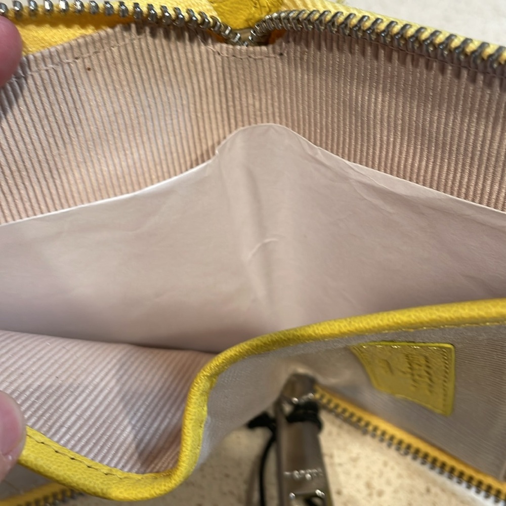 Margot New York Yellow Leather Wristlet/Wallet MSRP $100 - Picture 6 of 6